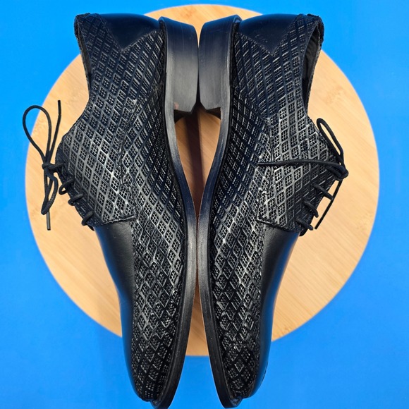 Stacy Adams‎ 25174-001 Black Textured Diamond Leather Oxford Dress Shoes 8M main image 8